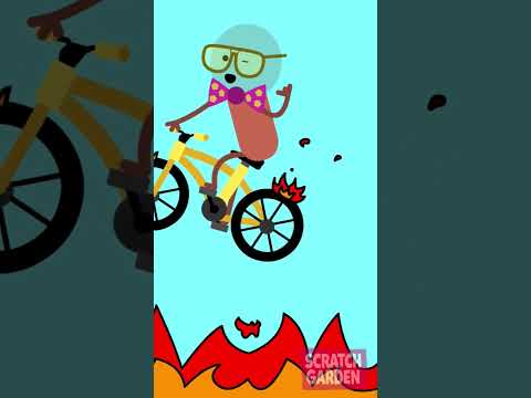 Just biking up the volcano to get me some enchiladas #scratchgardensongs #dontstepinthelava #lava