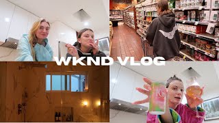 WKND VLOG:staying in, cooking with celia, n getting for trip!!