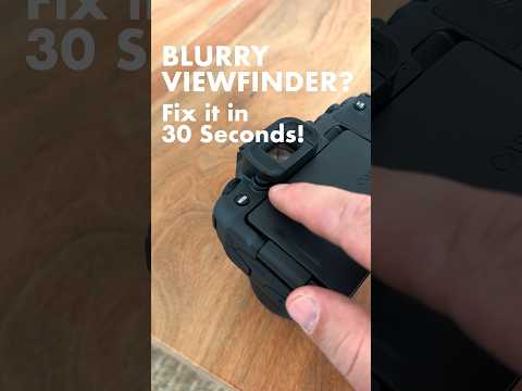 Fix a blurry viewfinder with your DIOPTER! #canonr8 #photography #howto