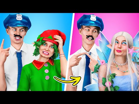 Police Catches a Bad Elf, Elf Turns Into a Fairy to Escape! 🧝🏻‍♀️🧚 Makeover by La La Life Emoji