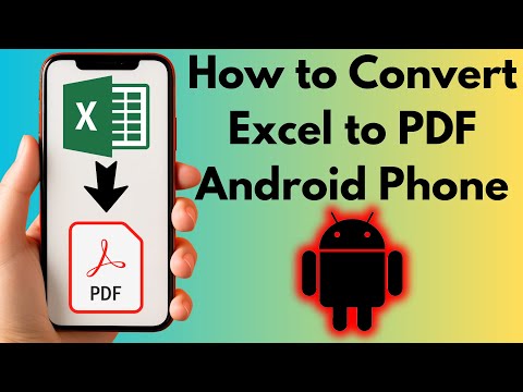 How to Convert Excel to PDF Mobile | How to Convert Excel to PDF in Android 2025