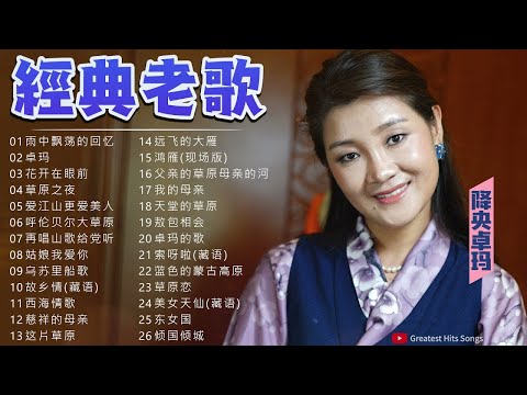 【经典老歌】降央卓玛 Jamyang Dolma | 降央卓玛30首连续播放：雨中飘荡的回忆／卓玛／花开在眼前／草原之夜／爱江山更爱美人 ️🎵 Tibetan Chinese Songs