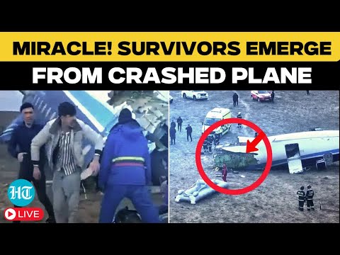 Kazakhstan Plane Crash LIVE Updates: Survivors Emerge From Crashed Plane In Miraculous Save | Aktau