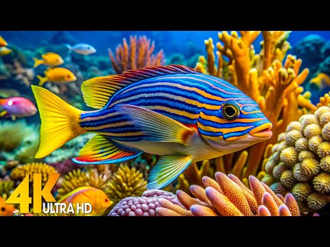 The Best 4K Aquarium - Dive Into The Mesmerizing Underwater Realm, Sea Jellyfish, Coral Reef