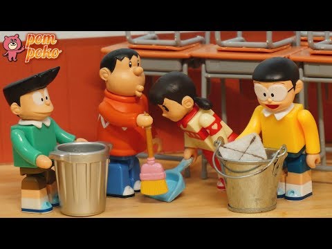 【ドラえもん】のび太くんと教室そうじの時間 / Nobita and classroom cleaning