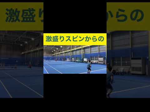 [#テニス]変幻自在のフォア、練習の成果が出てきた#tennis#フォアハンド#shorts