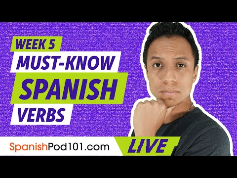 Must-Know Spanish Verbs - Learn Spanish Vocabulary (Week 5)