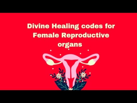 Divine Healing codes for Female Reproductive organs ♀️♥️✨♀️