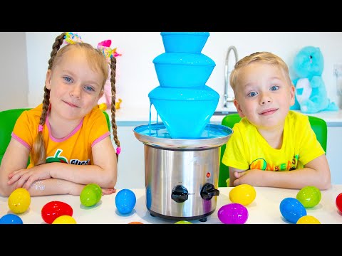 Gaby and Alex - Blue Chocolate Fountain Challenge