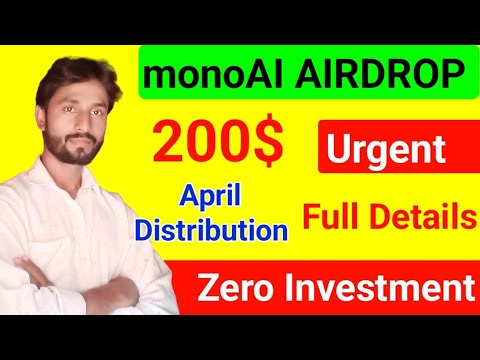 200$ Free Biggest Airdrop MONOAI Zero Investment || MTOS Free Airdrop || Today new airdrop