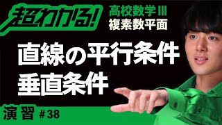 直線の平行条件・垂直条件【高校数学】複素数平面＃３８