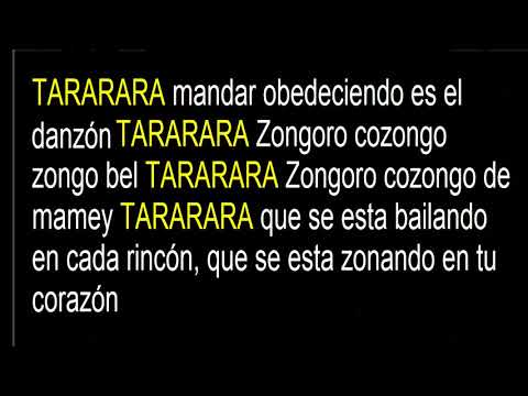 DANZON. LETRA. CONTROL MACHETE.