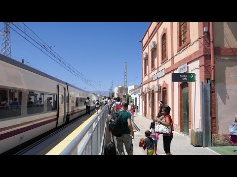 Estación de Huércal-Viator sustituyendo a la de Almería (31/05/2019)