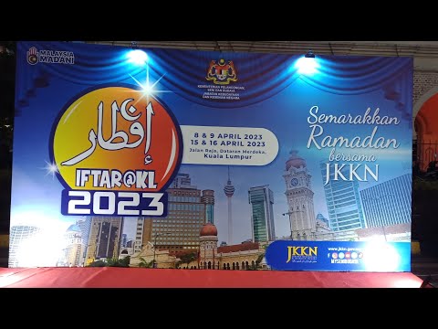 🇲🇾Iftar@KL 2023🎪at Jalan Raja, Dataran Merdeka/Orang Jepun yang pergi ke acara Iftar/マレーシアのイフタールイベント