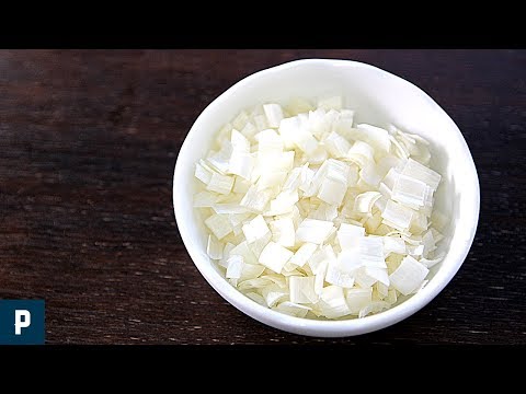 How to cut Green Onion/ Square cutting