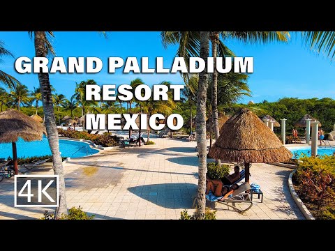 [4K] Grand Palladium White Sand Resort & Spa -  Mexico -  Walking Tour