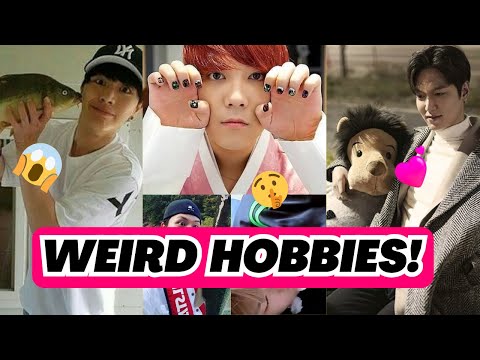 💞TOP 12 KOREAN ACTORS WHO HAVE UNIQUE AND WEIRD HOBBIES😆