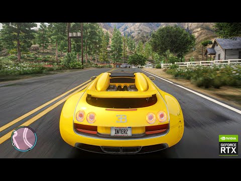 GTA 6 Graphics - Bugatti Veyron Vitesse BRUTAL Sound! GEFORCE RTX™ 3090 Maxed-Out