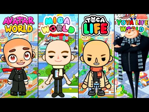 GRU / MEU MALVADO FAVORITO4/ in the versions TOCA LIFE WORLD, AVATAR WORLD, MIGA WORLD E PIPI WORLD