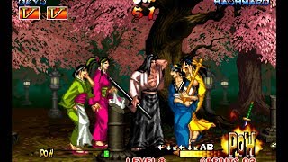 Samurai Shodown III: Ukyo playthrough lvl-8 bust 【60fps】