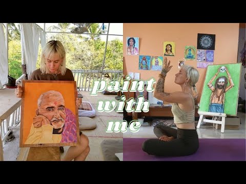 Paint with me ❀ Oil painting & creations // ART vlog