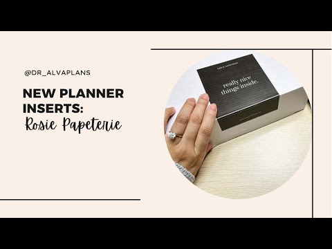 New Planner Inserts: Rosie Papeterie