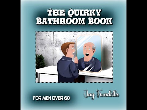 Ad for "The Quirky Bathroom Book for men over 60"