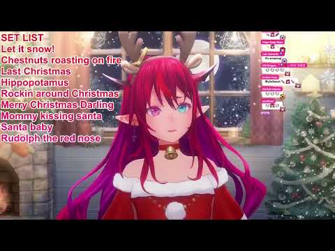 SantaRyS Sings Candy Cane Lane 【IRyS' Christmas Unarchived Karaoke】