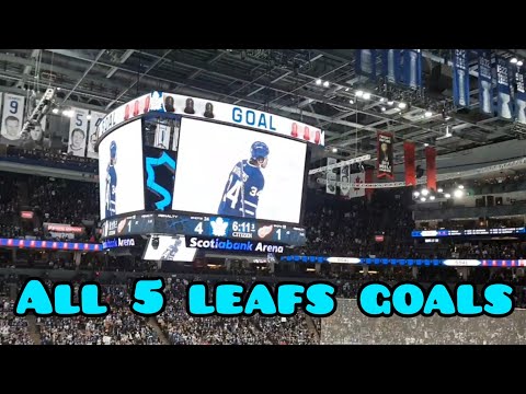 All 5 Toronto Maple Leafs Goals from October 8th 2022 Matthews with 2 must see