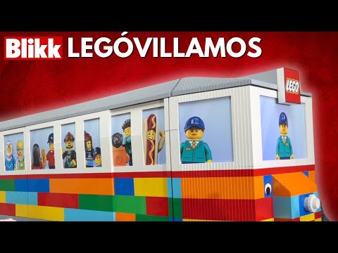 Elkészült a rekord méretű LEGO-villamos!