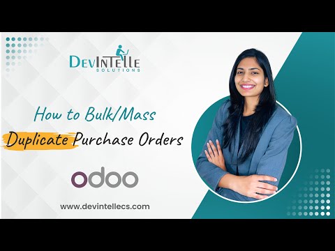 How to Bulk/Mass Duplicate Purchase Orders in Odoo | Purchase duplicate odoo