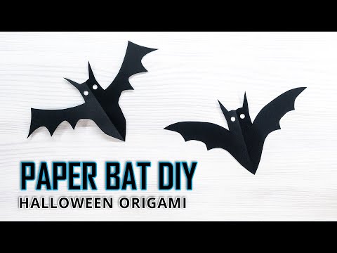 Black Paper Bat Silhouettes - Eerie DIY Halloween Decor