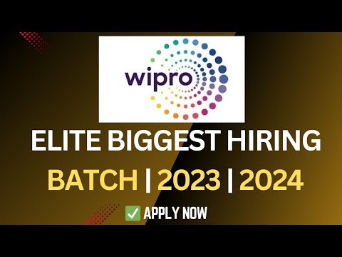 Wipro Elite Biggest Hiring Opportunity | 2023 | 2024 | 2025 Batch