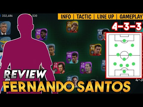 FERNANDO SANTOS 433 MANAGER REVIEW | PORTUGAL MANAGER | PES 2021 MOBILE