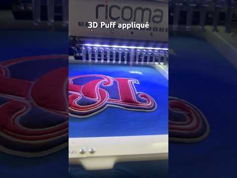 Embroidering 3D Puff Appliqué on the Ricoma MT-1501