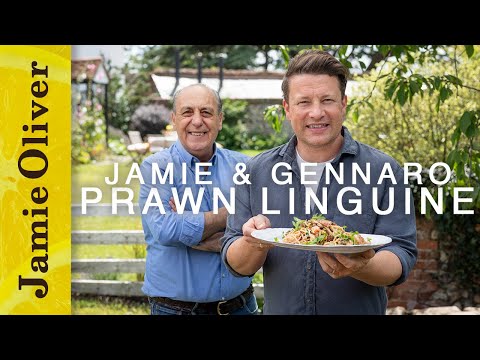 Jamie & Gennaro Prawn Linguine |  Jamie: Keep Cooking Family Favourites