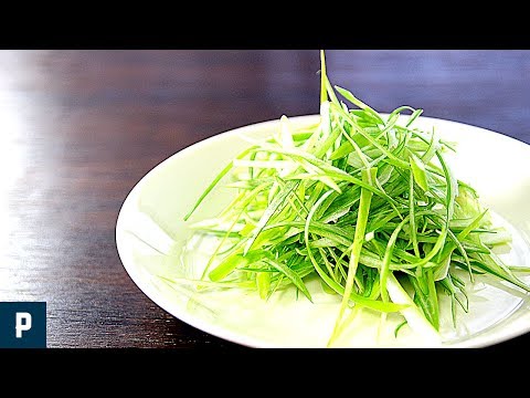 How to cut Green Onion/Vertical Cutting Pon Dishes