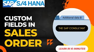 Custom field in Sales order and auto filling from customer master | Enhancement | The SAP Consultant