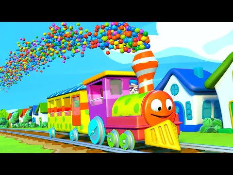 🚂🎨 Train Paint learn color for Kids & Finger Family Songs