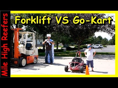 Forklift VS Go-Kart Working the Weekend