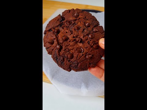 Quick Double chocolate chip cookie😍#food #recipe #reels #shorts #cooking#reelitfeelit #baking #yummy