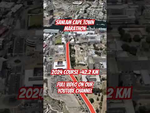 Sanlam Cape Town Marathon 2024: fly over the marathon course! Video of the race path.