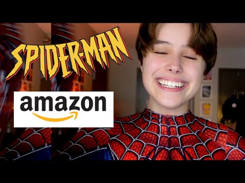 CHEAP SPIDER-MAN SUIT (Unboxing and Review): Amazon Spiderman Suit (2021) | aidan elizabeth