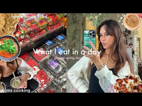 what i eat in a day 🍓 (kinda healthy + realistic) *homemade*