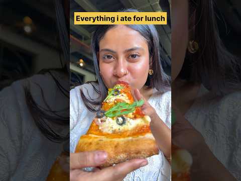 #eating BIG PIZZA for lunch at *BIER LIBRARY* 🍹🍕🥬 Day 260/365 #trending #ashortaday #foodie