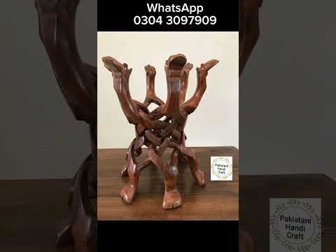 pakistan Handi Craft. Camel Stand. Wooden Stand