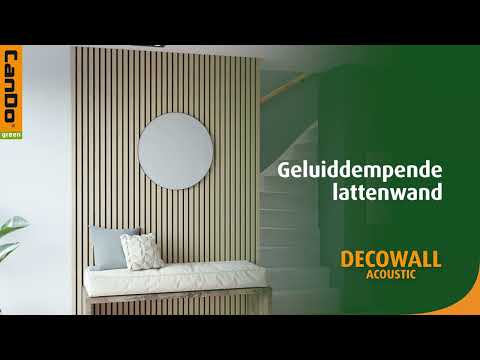 CanDo green Decowall Acoustic - Geluiddempende lattenwand