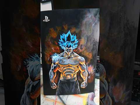 Ps5 Goku Cover #shorts #art #goku #painting #ps5 #custom #artwork #dragonball #dbs #anime #sony