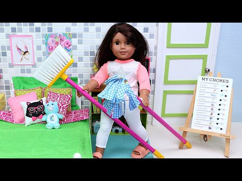 Doll win over chores with To-Do list! PLAY DOLLS 35min