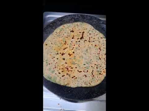 Paneer Palak Paratha #food #paratha #paneer #cooking